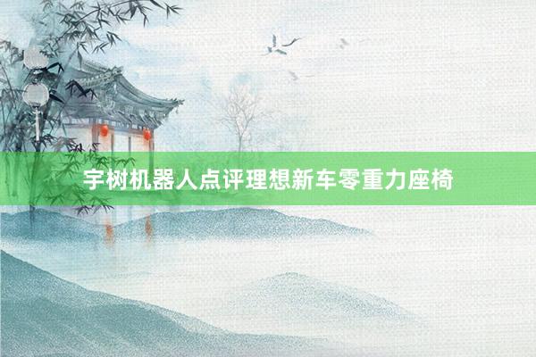 宇树机器人点评理想新车零重力座椅