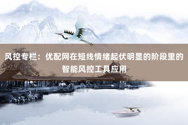 风控专栏：优配网在短线情绪起伏明显的阶段里的智能风控工具应用