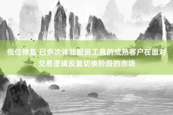 低位修复 已多次体验配资工具的成熟客户在面对交易逻辑反复切换阶段的市场