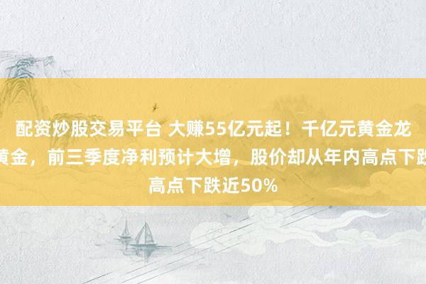 配资炒股交易平台 大赚55亿元起！千亿元黄金龙头中金黄金，前三季度净利预计大增，股价却从年内高点下跌近50%